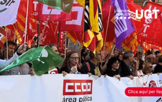 Des de UGT Serveis Públics de Catalunya, fem una crida a defensar i enfortir els serveis públics, pilar fonamental de l’Estat del Benestar i garantia d’igualtat i cohesió social.