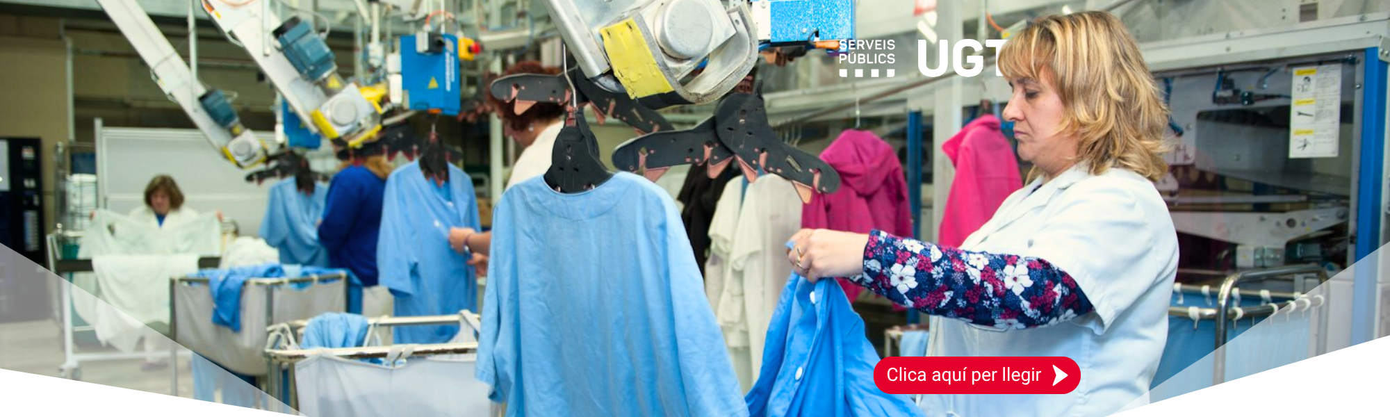 UGT denuncia la privatització de la Bugaderia de l’Hospital Universitari de Bellvitge