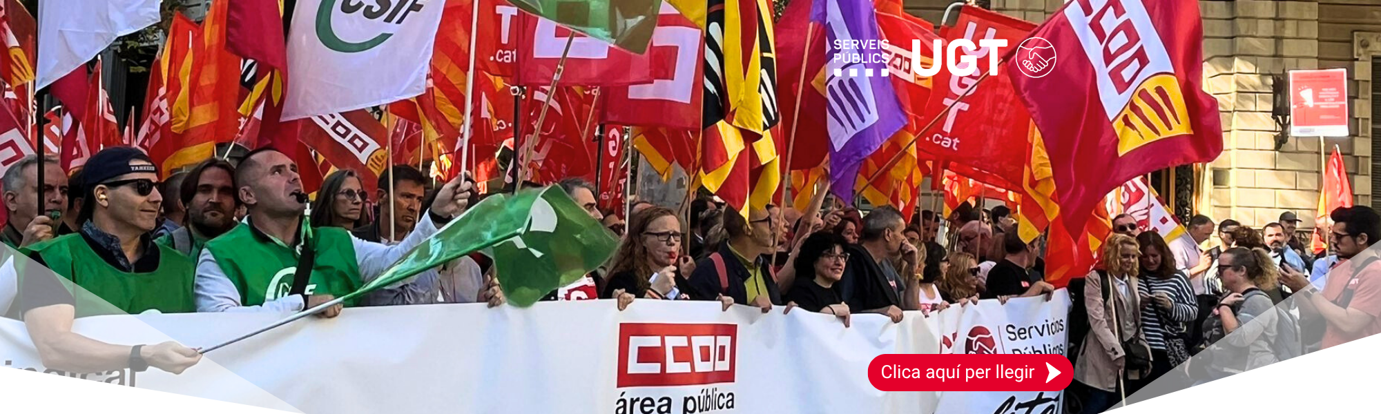 Des de UGT Serveis Públics de Catalunya, fem una crida a defensar i enfortir els serveis públics, pilar fonamental de l’Estat del Benestar i garantia d’igualtat i cohesió social.