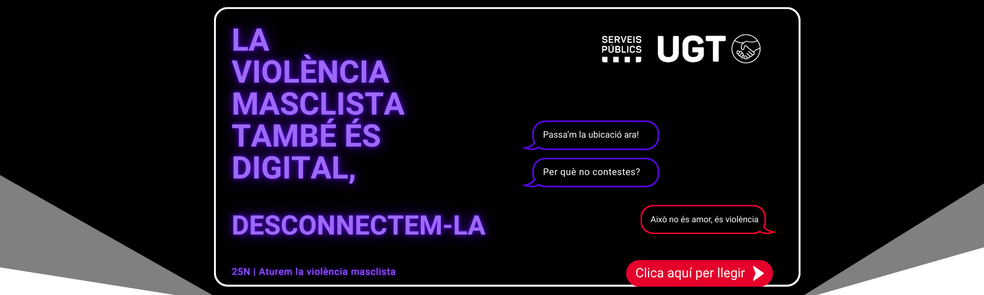La violència masclista s’alimenta dels micromasclismes. No minimitzis el que fa mal